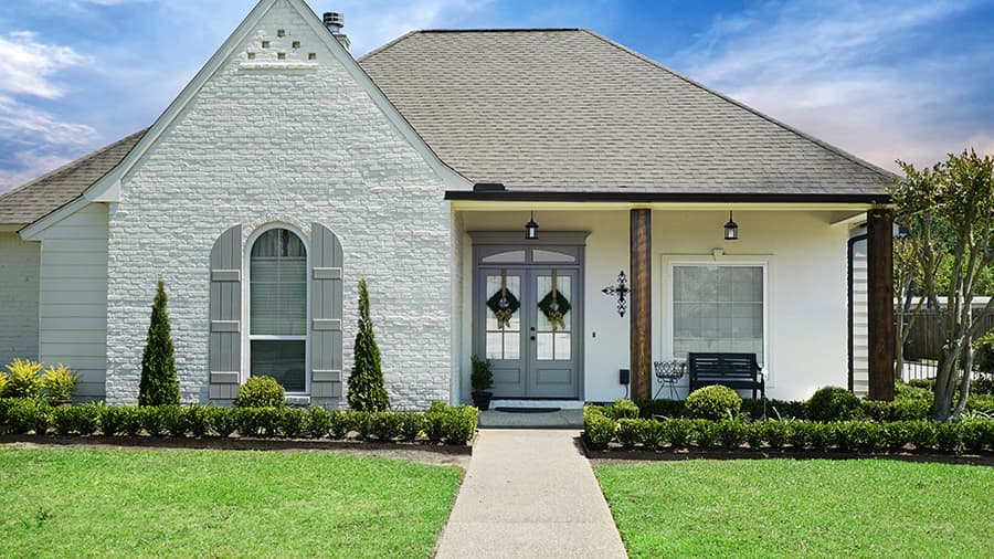 exterior of home with entry door